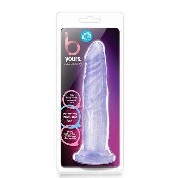 Przezroczyste miękkie dildo mocna przyssawka 17 cm