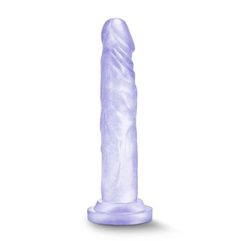 Przezroczyste miękkie dildo mocna przyssawka 17 cm