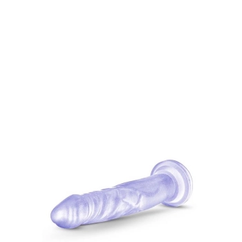 Przezroczyste miękkie dildo mocna przyssawka 17 cm