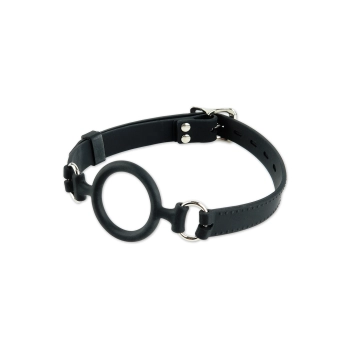 Knebel-SILICONE O-RING GAG BLACK