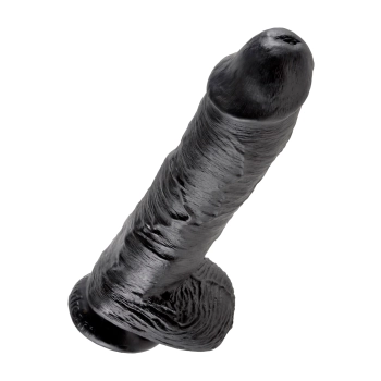 Dildo-cock 10 inch w/ balls black