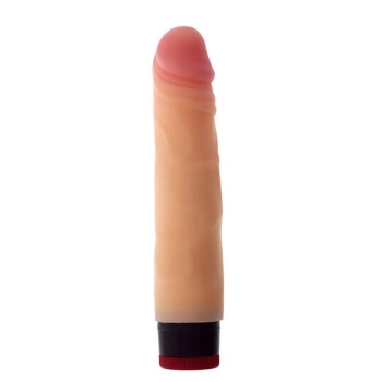 Miękki w dotyku wibrator realistyczny penis 18cm