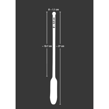 Silikonowa sonda do cewki dilator wibracje 27cm