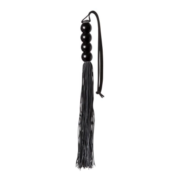 Pejcz-GP SILICONE FLOGGER WHIP BLACK