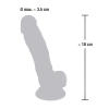 Replika penisa dildo członek realistyczny sex 18cm