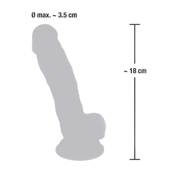 Replika penisa dildo członek realistyczny sex 18cm