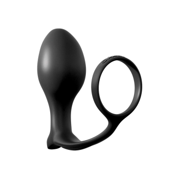 Korek analny ass gasm cock ring advanced black