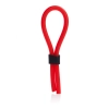 Pierścień-SILICONE STUD LASSO RED