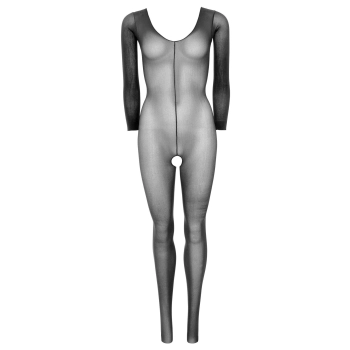 Bielizna-SHEER LONG SLEEVES BODYSTOCKING OS