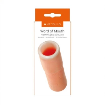 Masturbator- Word Of Mouth Vibrating Oral Simulator Flesh