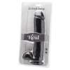 Dildo realistyczne ToyJoy Get Real z jądrami czarne 28 cm
