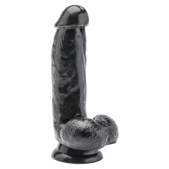 Dildo z jądrami przyssawka realistyczny penis 15cm