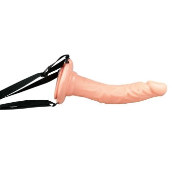 Majtki na szelkach strap-on z realistycznym dildo