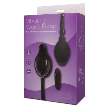 Pompka-vibrating vagina pump black