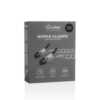 Zaciski na sutki Classic Nipple Clamps With Chain