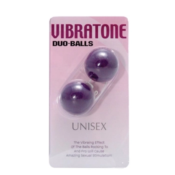 Kulki-VIBRATONE DUO BALLS PURPLE BLISTERCARD