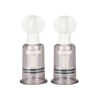 Pompki na sutki i łechtaczkę EasyToys transparentne małe 10 cm 2 szt