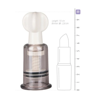 Pompki na sutki i łechtaczkę EasyToys transparentne małe 10 cm 2 szt