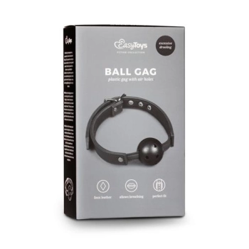 Knebel-Ball Gag With PVC Ball - Black