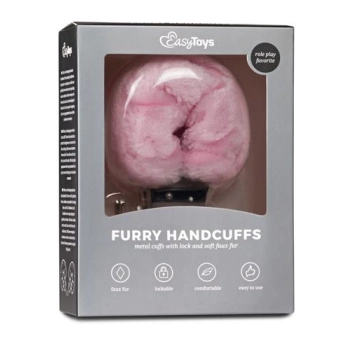 Kajdanki-furry handcuffs - pink