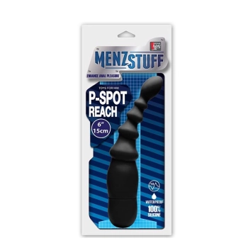 Plug/prostata-MENZSTUFF P-SPOT REACH VIBE BLACK