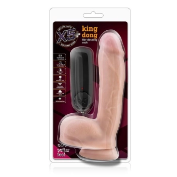 Wibrator-X5 PLUS KING DONG 8INCH VIBRATING COCK