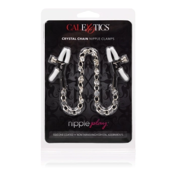 Stymulator-Crystal Chain Nipple Clamps