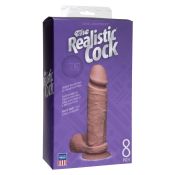 Gruby żylasty realistyczny penis z przyssawką 21cm