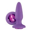 Korek analny Glams Gem Plug fioletowy silikonowy 10.5 cm