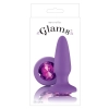 Korek analny Glams Gem Plug fioletowy silikonowy 10.5 cm