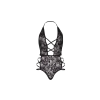 Bielizna-Strappy halter lace teddy