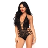 Bielizna-Strappy halter lace teddy