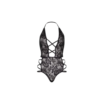 Bielizna-Strappy halter lace teddy