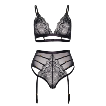 Bielizna-Lace bralette and panty set