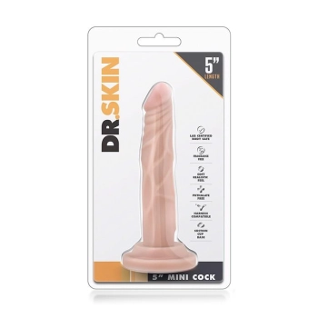 Dildo-dr. skin 5 inch mini cock flesh