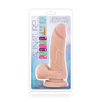 Dildo-au naturel 5.5inch mighty mike beige