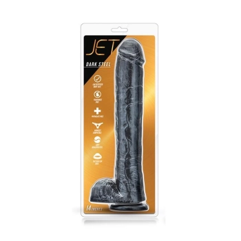 Dildo-JET DARK STEEL CARBON METALLIC BLACK