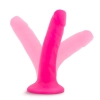 Dildo-neo 6inch dual density cock neon pink