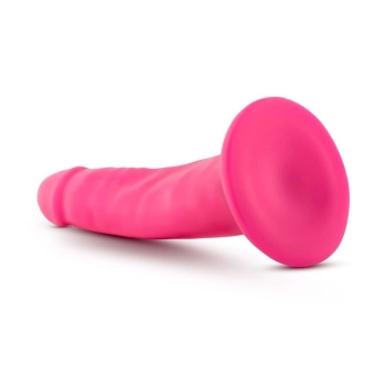 Dildo-neo 6inch dual density cock neon pink