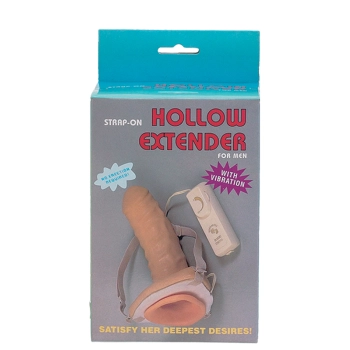 Proteza-VIBRATING STRAP-ON HOLLOW EXTENDER