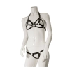 Bielizna-GP STRAPPED BRA AND STRING SET, L/XL