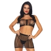 Bielizna-Bielizna-Bandeau top and mini skirt