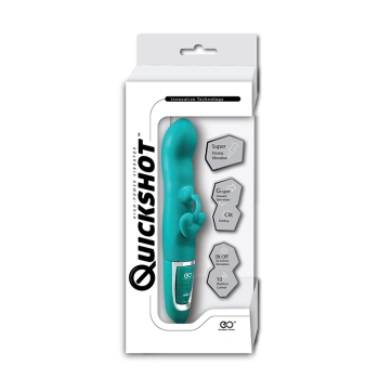 Bielizna-QUICKSHOT HIGH POWER VIBRATOR GREEN