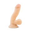 Giętkie miękkie dildo z mocną przyssawką 16,5 cm