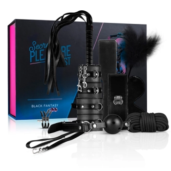 Zestaw BDSM 10 elementów EasyToys czarny
