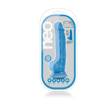 Neo 7.5inch dual density cock w. balls