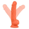 Neo elite 7.5inch cock with balls orange