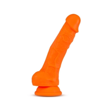 Neo elite 7.5inch cock with balls orange