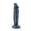 Jet ebony 6inch dildo ebony metallic