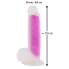 Penis dildo na przyssawce miękki naturalny 17cm